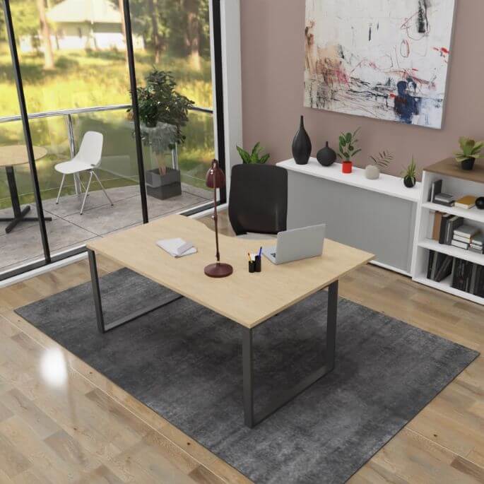 Bureau compact pour petit espace de travail